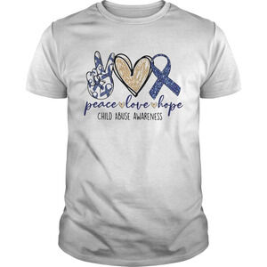 Peace Love Hope Child Abuse Awareness Shirt